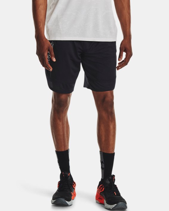 Men's UA Stretch Train Logo Shorts, Black, pdpMainDesktop image number 0